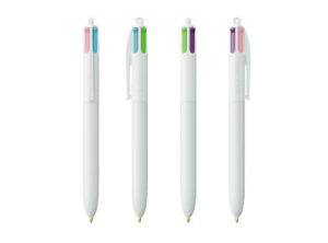 BIC® 4 Colours Fashion Kugelschreiber + Lanyard als Werbeartikel mit Logo bedrucken