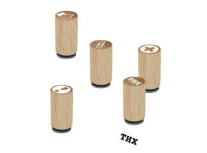 Mini Woodies - zusätzlich Tampondruck 1-c seitlich als Werbeartikel mit Logo bedrucken