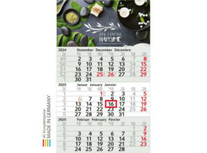 3-Monats-Kalender Budget 3 x.press als Werbeartikel mit Logo bedrucken