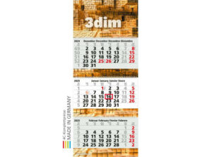 3-Monats-Kalender Maxi Wire-O 3 Bestseller als Werbeartikel mit Logo bedrucken