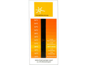 Energiespar-Thermometer als Werbeartikel mit Logo bedrucken