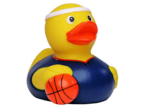 Quietsche-Ente Basketball als Werbeartikel mit Logo bedrucken