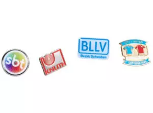 Pins als Werbeartikel mit Logo bedrucken