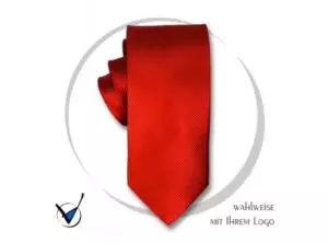 Krawatte Kollektion 20 - Rot als Werbeartikel mit Logo bedrucken