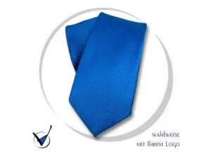 Krawatte Kollektion 20 - Cyan als Werbeartikel mit Logo bedrucken