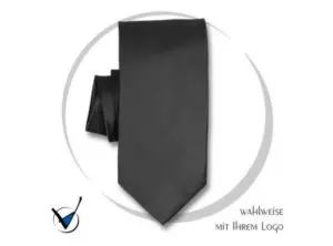 Krawatte Kollektion 20 - Anthrazit als Werbeartikel mit Logo bedrucken